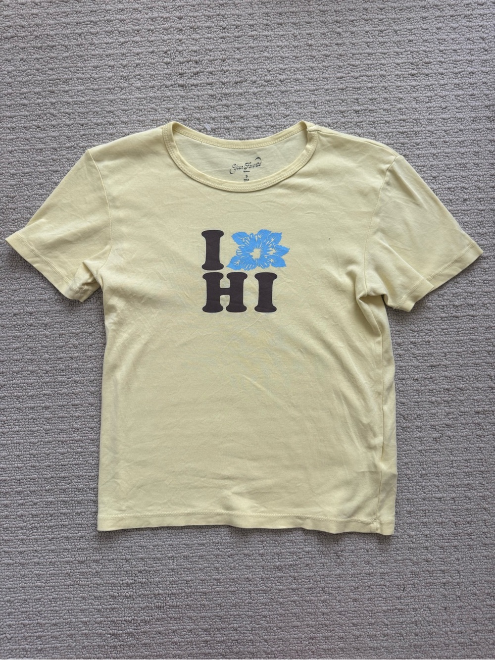 Pacsun Yellow Hawaii Graphic Tee